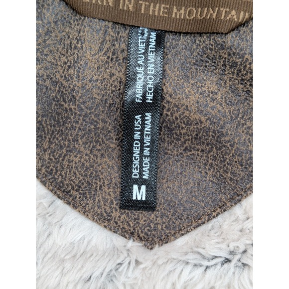 Kuhl Flight Jacket Women's Fleece Hooded Full Zip Up Sherpa Beige Medium - Picture 9 of 11